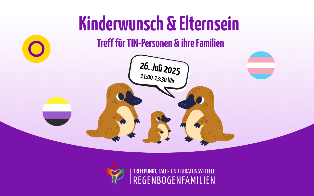 Kinderwunsch & Elternsein – Treff für TIN Personen und ihre Familien Juli 2025