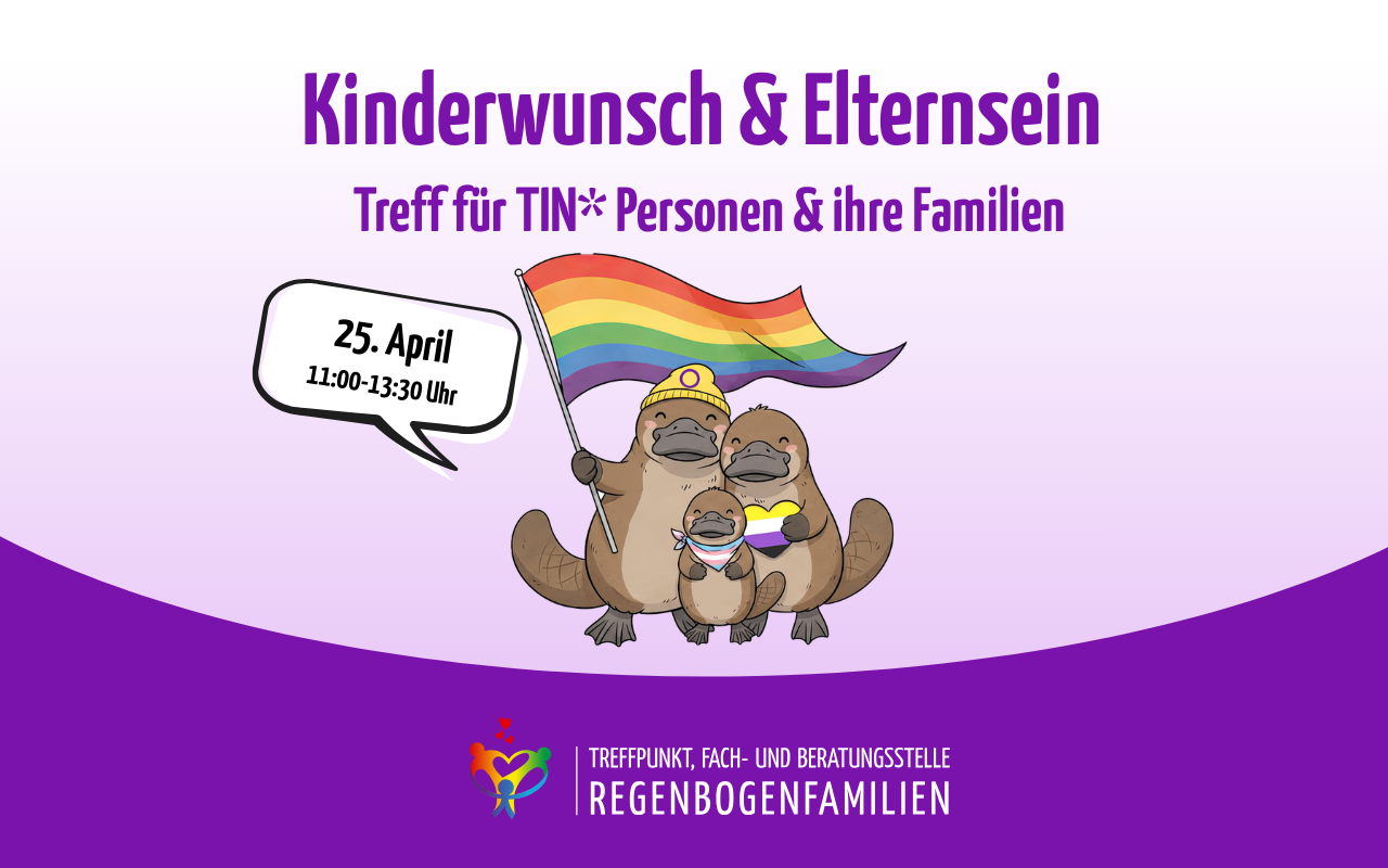 Kinderwunsch & Elternsein – Treff für TIN Personen und ihre Familien April 2026