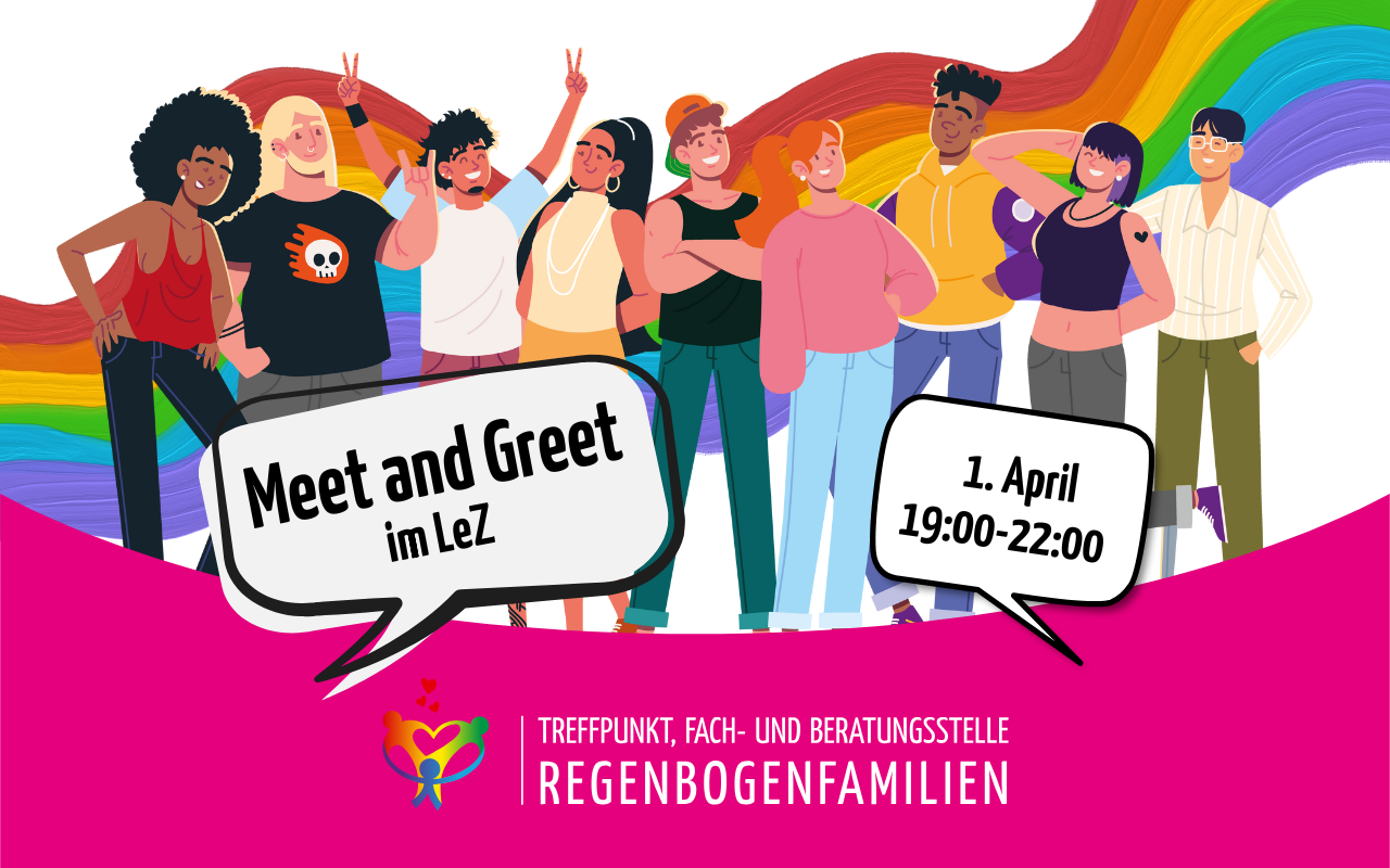 Meet & Great für LGBTIQ mit Kinderwunsch im LeZ am 1. April 2025